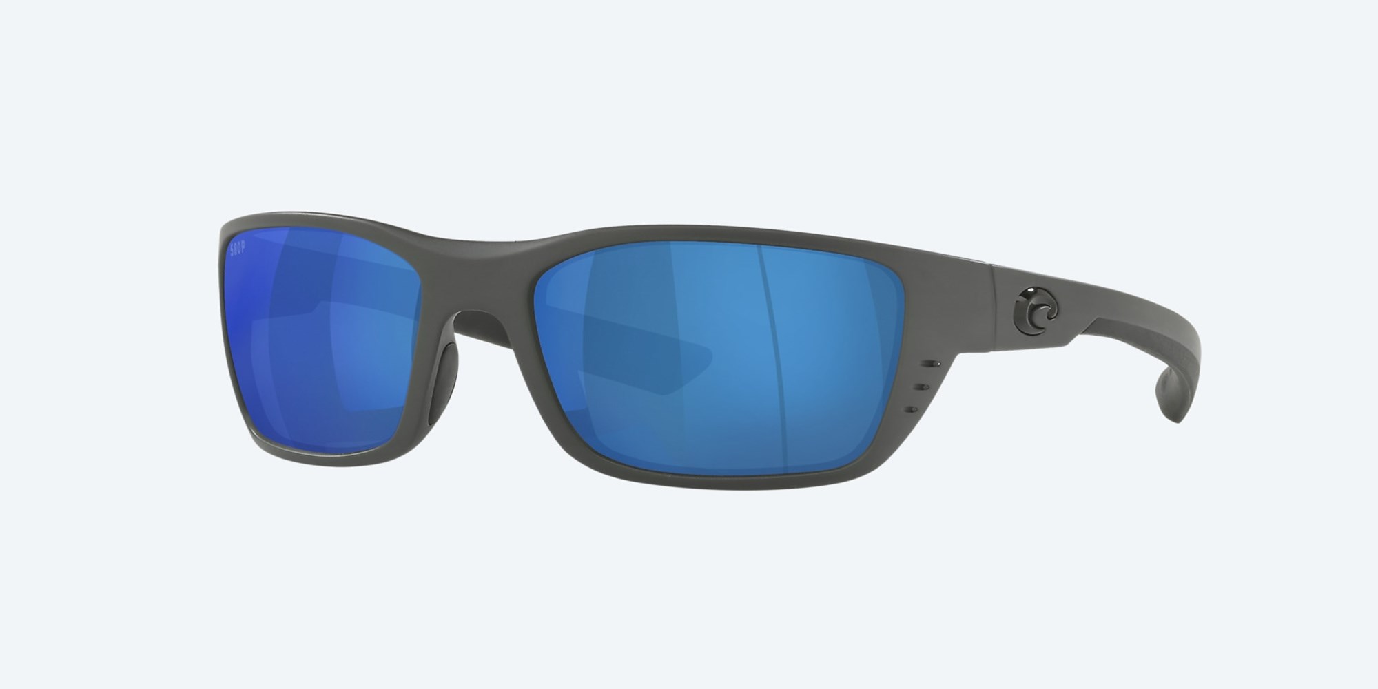 Costa Del Mar Whitetip Polarized Rx Available Women's Sunglasses Frame Matte Gray Lenses Blue Mirror - HJEO207