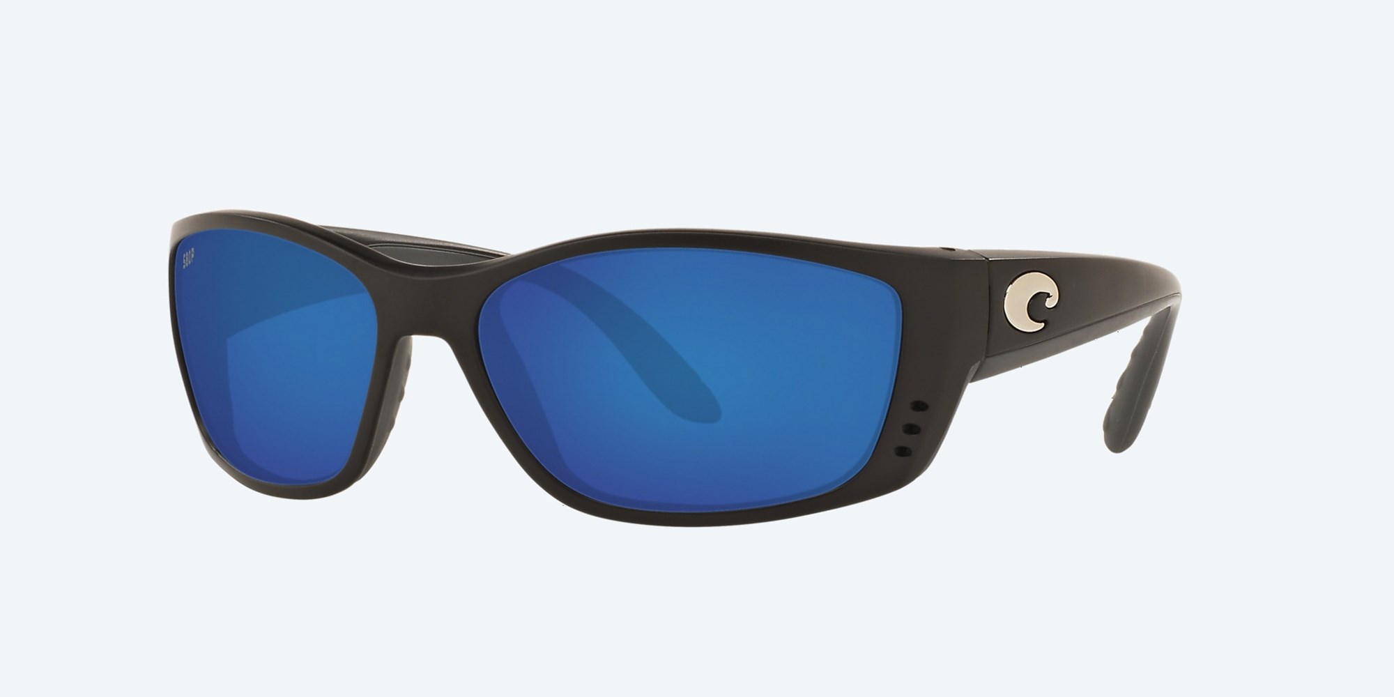 Costa Del Mar Fisch Readers Polarized Men's Sunglasses Frame Matte Black Lenses Blue Mirror - YRYG028