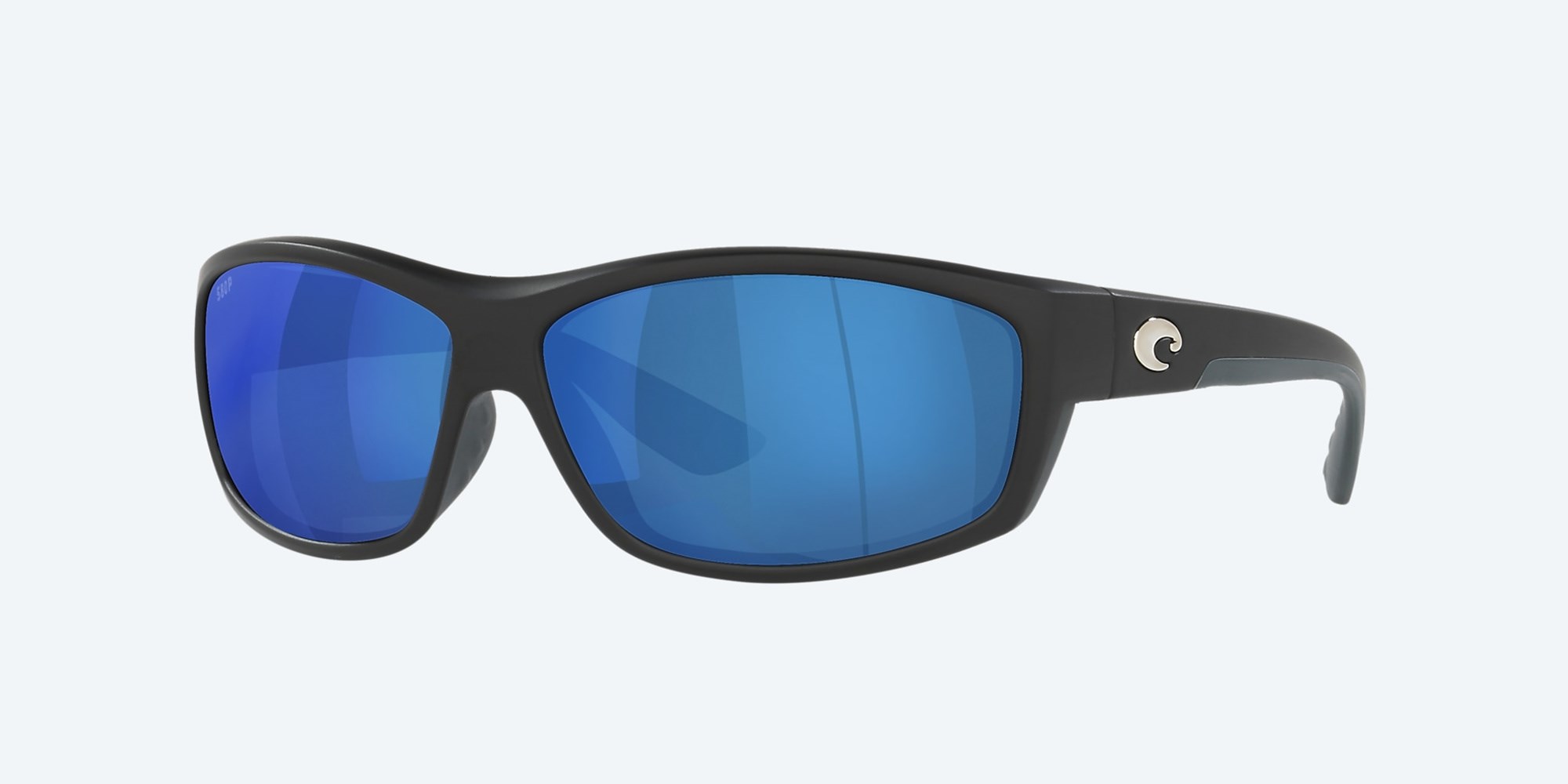 Costa Del Mar Saltbreak Polarized Rx Available Men's Sunglasses Frame Matte Black Lenses Blue Mirror - LSAR272