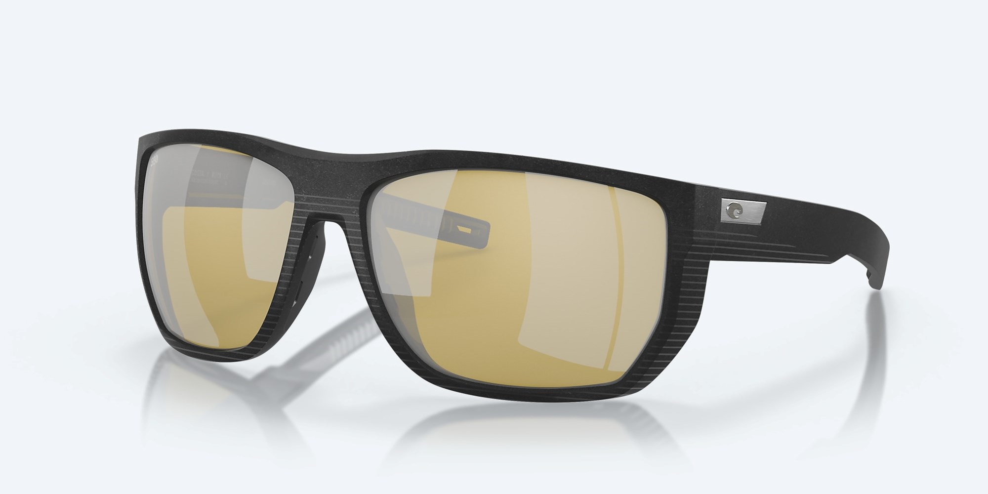 Costa Del Mar Santiago Polarized Rx Available Men's Sunglasses Frame Net Black Lenses Sunrise Silver Mirror - KEWR775